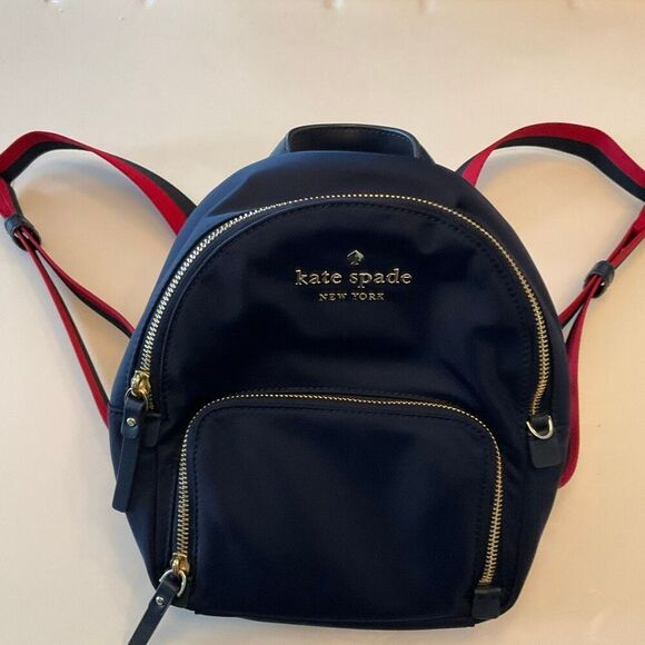 Kate Spade New York Small Watson Lane Hartley Varsity Stripe Nylon Backpack.prep - Picture 11 of 16